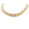Poiray linked necklace in yellow gold,  pink gold and white gold - 00pp thumbnail