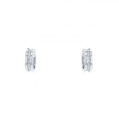 Pendientes Bulgari B.Zero1 modelo pequeño en oro blanco y diamantes
