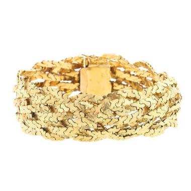 Vintage Mellerio 1970's bracelet in yellow gold