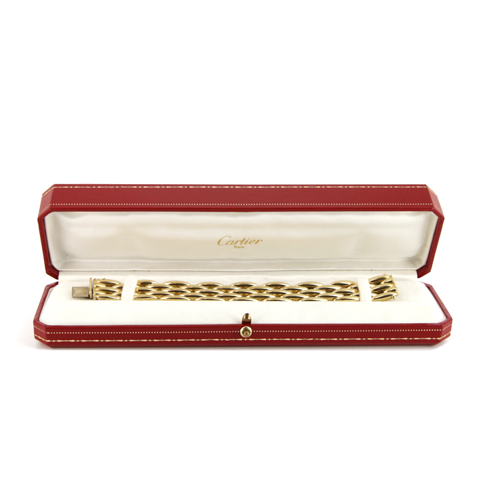 Bracciale Cartier Gentiane in oro giallo - Detail D2