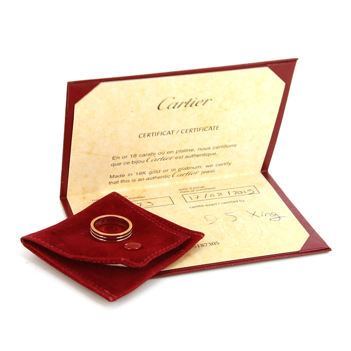 Bague Cartier Vendôme moyen modèle en 3 ors, taille 57 - Detail D2