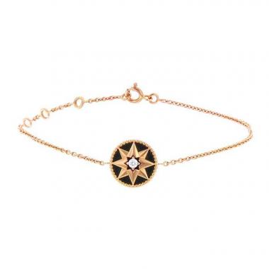Brazalete Dior Rose des vents en oro rosa,  ónix y diamante