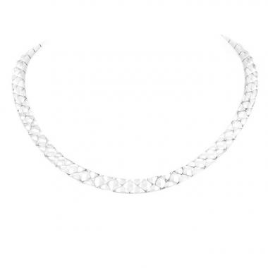 Collar ajustado Chanel Matelassé en oro blanco