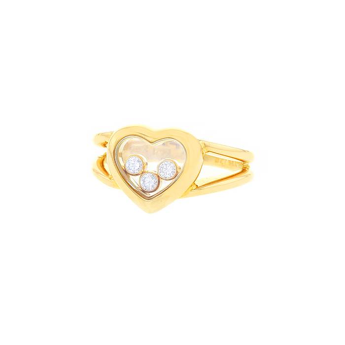 Sortija Chopard Happy Diamonds en oro amarillo y diamantes - 00pp