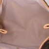 Bolso de mano Louis Vuitton  Galliera en lona Monogram marrón y cuero natural - Detail D2 thumbnail