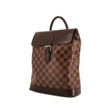 louis vuitton backpack brown checkered