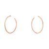 Messika Gatsby size S hoop earrings in pink gold and diamonds - 00pp thumbnail