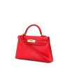 Hermès Kelly 20 cm handbag in rose Extrême Mysore leather - 00pp thumbnail