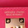 Bolso de mano Hermès Kelly 20 cm en cuero Mysore rose Extrême - Detail D4 thumbnail