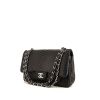 Chanel Timeless jumbo handbag in black python - 00pp thumbnail