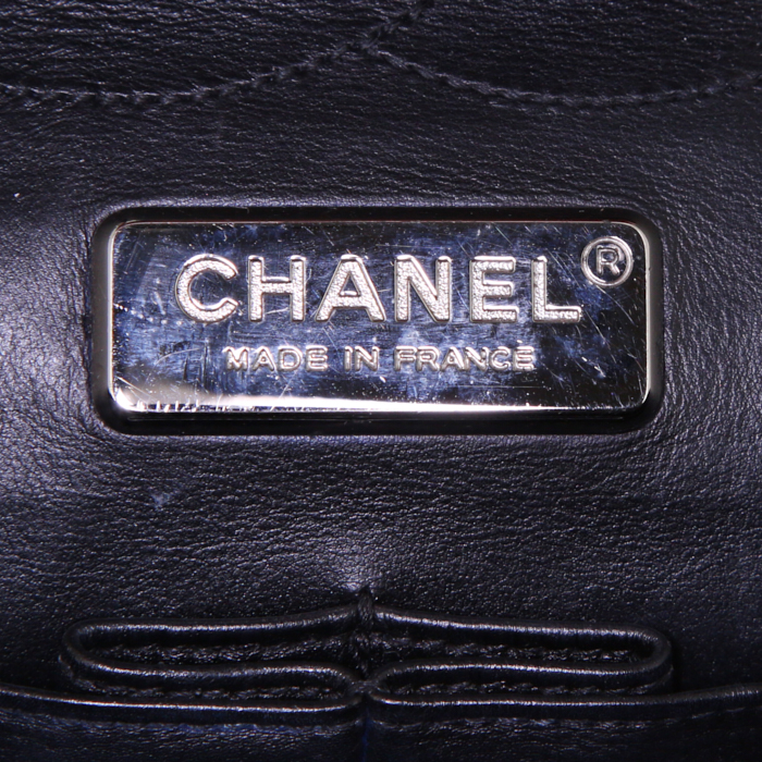 Borsa Chanel  Timeless Jumbo in pitone nero - Detail D4