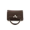 Hermès Kelly 28 cm handbag in brown Swift leather - 360 Front thumbnail