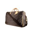 Valise Louis Vuitton Geant Souverain en toile damier marron et cuir naturel - 00pp thumbnail