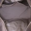 Louis Vuitton Geant Souverain suitcase in brown damier canvas and natural leather - Detail D3 thumbnail