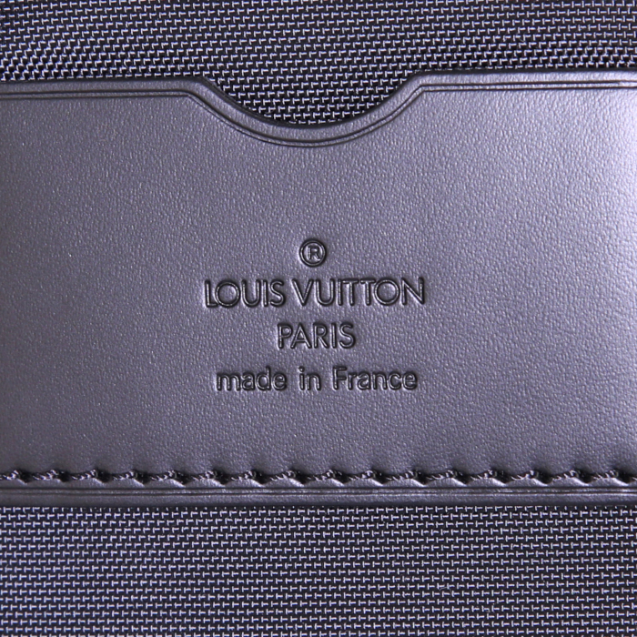 Valigia flessibile Louis Vuitton  Pegase in tela a scacchi e pelle nera - Detail D3