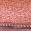 Borsa portadocumenti Louis Vuitton Robusto in tela monogram marrone e pelle naturale - Detail D3 thumbnail