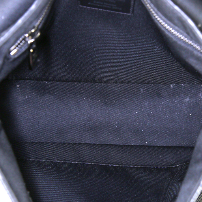 Louis Vuitton shoulder bag in monogram canvas and black leather - Detail D2