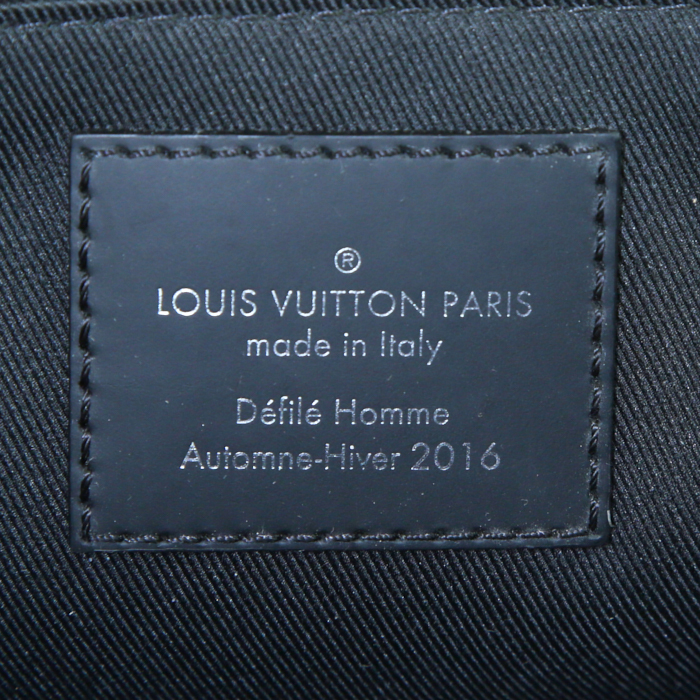Bolso bandolera Louis Vuitton en lona Monogram y cuero negro - Detail D3