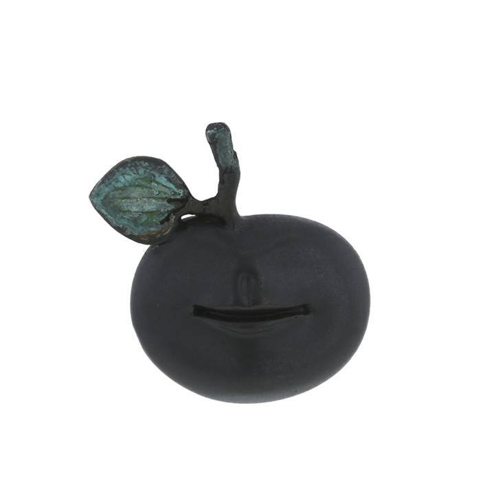Claude Lalanne, “Pomme-bouche” pin in patinated bronze, Arthus-Bertrand editions, signed, from the 1990’s - 00pp
