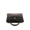 Hermes Kelly 35 cm handbag in black box leather - 360 Front thumbnail