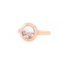 Anello Chopard Happy Diamonds Icon in oro rosa e diamanti - 00pp thumbnail
