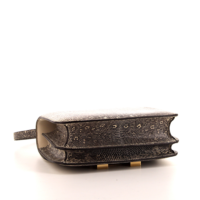 Hermes Constance mini shoulder bag in ombré lizzard - Detail D5