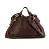 Chloé Paraty handbag in brown leather - 360 thumbnail