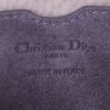 Dior Bobby shoulder bag in grey suede and beige skin-out fur - Detail D3 thumbnail
