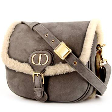 Christian Dior Small Shearling Bobby Crossbody Bag