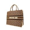 Dior Book Tote shopping bag in brown monogram canvas and brown velvet - 00pp thumbnail