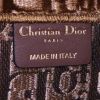 Shopping bag Dior Book Tote in tela monogram marrone e velluto marrone - Detail D3 thumbnail