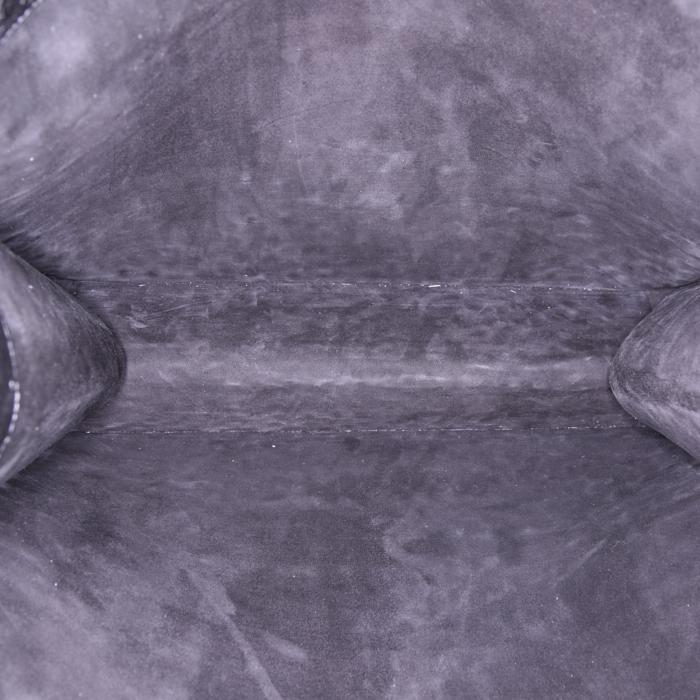 Sac cabas Dior Book Tote en autruche noire - Detail D2