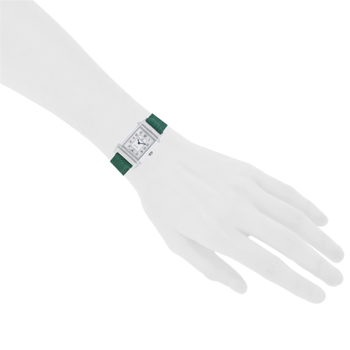 Jaeger-LeCoultre Reverso Florale Tiaré watch in stainless steel Ref:  265.8.08 Circa  2000