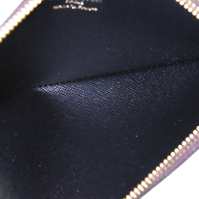 Bolsito de mano Louis Vuitton Pochette Trio en lona Monogram marrón y cuero marrón - Detail D2