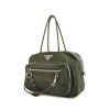 Prada Nylon handbag in green canvas and green leather - 00pp thumbnail