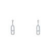 Messika Move Uno pendants earrings in white gold and diamonds - 00pp thumbnail
