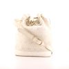 Dior Vintage shoulder bag in white logo canvas and white leather - 360 thumbnail