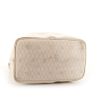 Dior Vintage shoulder bag in white logo canvas and white leather - Detail D4 thumbnail