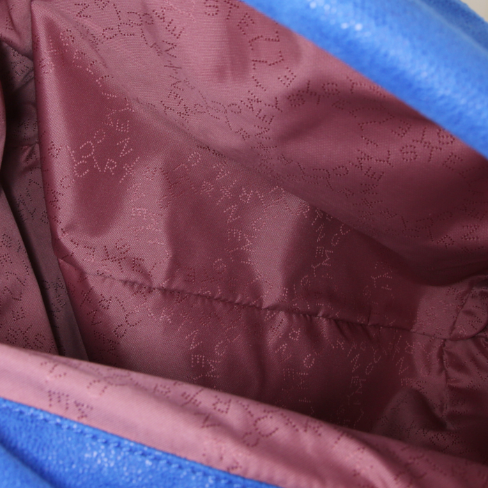 Sac à main Stella McCartney Falabella en toile bleue - Detail D3