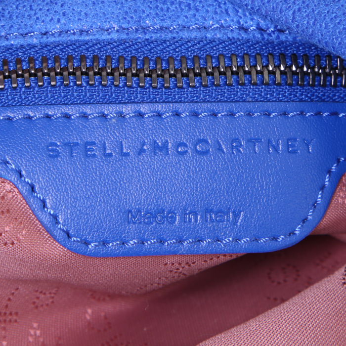 Sac à main Stella McCartney Falabella en toile bleue - Detail D4