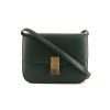 Céline Classic Box shoulder bag in green box leather - 360 thumbnail