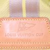 Bolsa de viaje Louis Vuitton America's Cup en lona a cuadros amarilla y cuero natural - Detail D3 thumbnail