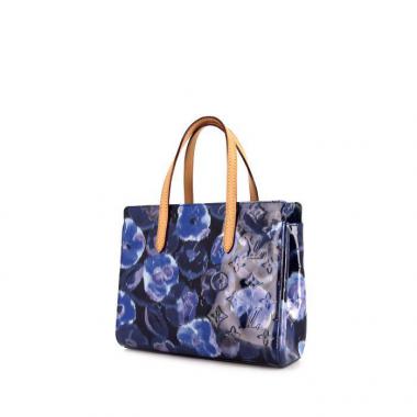 Louis Vuitton Catalina handbag in blue monogram patent leather and natural leather