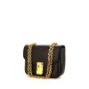 Celine C bag small model bag worn on the shoulder or carried in the hand in black leather - 00pp thumbnail