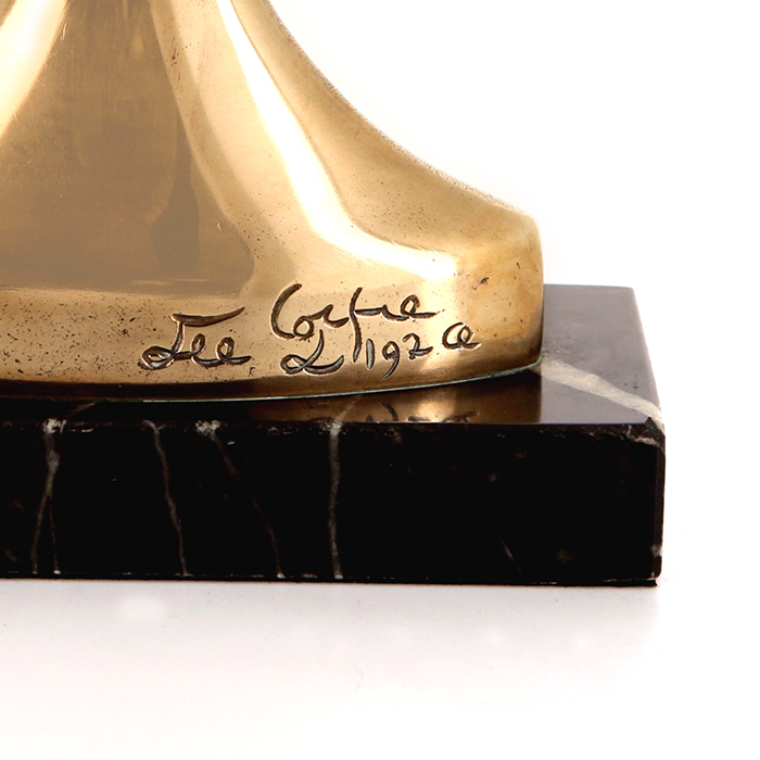 Jean Cocteau, "Les Cyclades", bronze à patine dorée et poli, éditions Artcurial, signé, daté, numéroté, des années 1980 - Detail D1