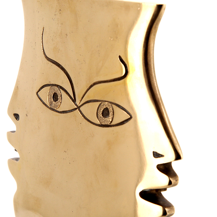 Jean Cocteau, "Les Cyclades", bronze à patine dorée et poli, éditions Artcurial, signé, daté, numéroté, des années 1980 - Detail D3