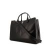Chanel Cerf shopping bag in black grained leather - 00pp thumbnail