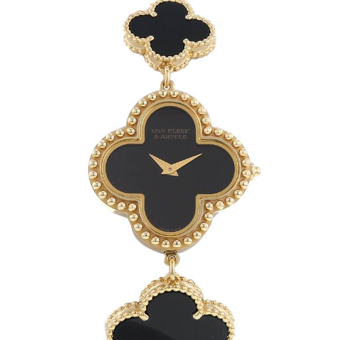 Van Cleef & Arpels Vintage Alhambra 18k Yellow Gold Diamond Lapis Bracelet  Cert | Van Cleef & Arpels | Buy at TrueFacet