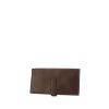 Portefeuille Hermès Béarn en cuir Swift marron - 00pp thumbnail