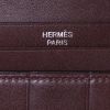 Portefeuille Hermès Béarn en cuir Swift marron - Detail D3 thumbnail